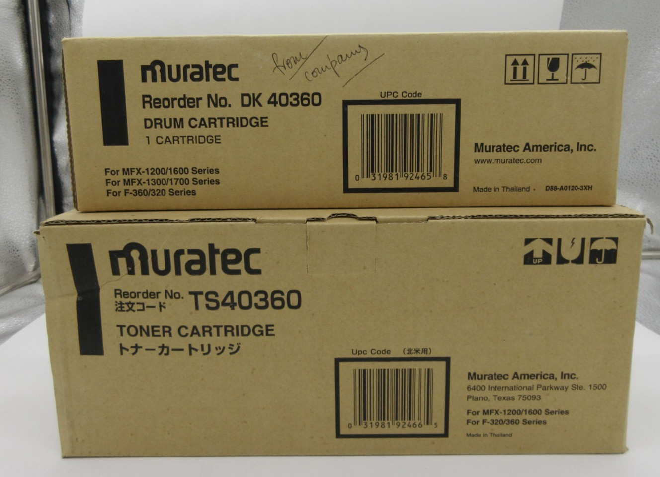 LOT OF 2 Muratec DK 40360/TS40360 DRUM Cartridge