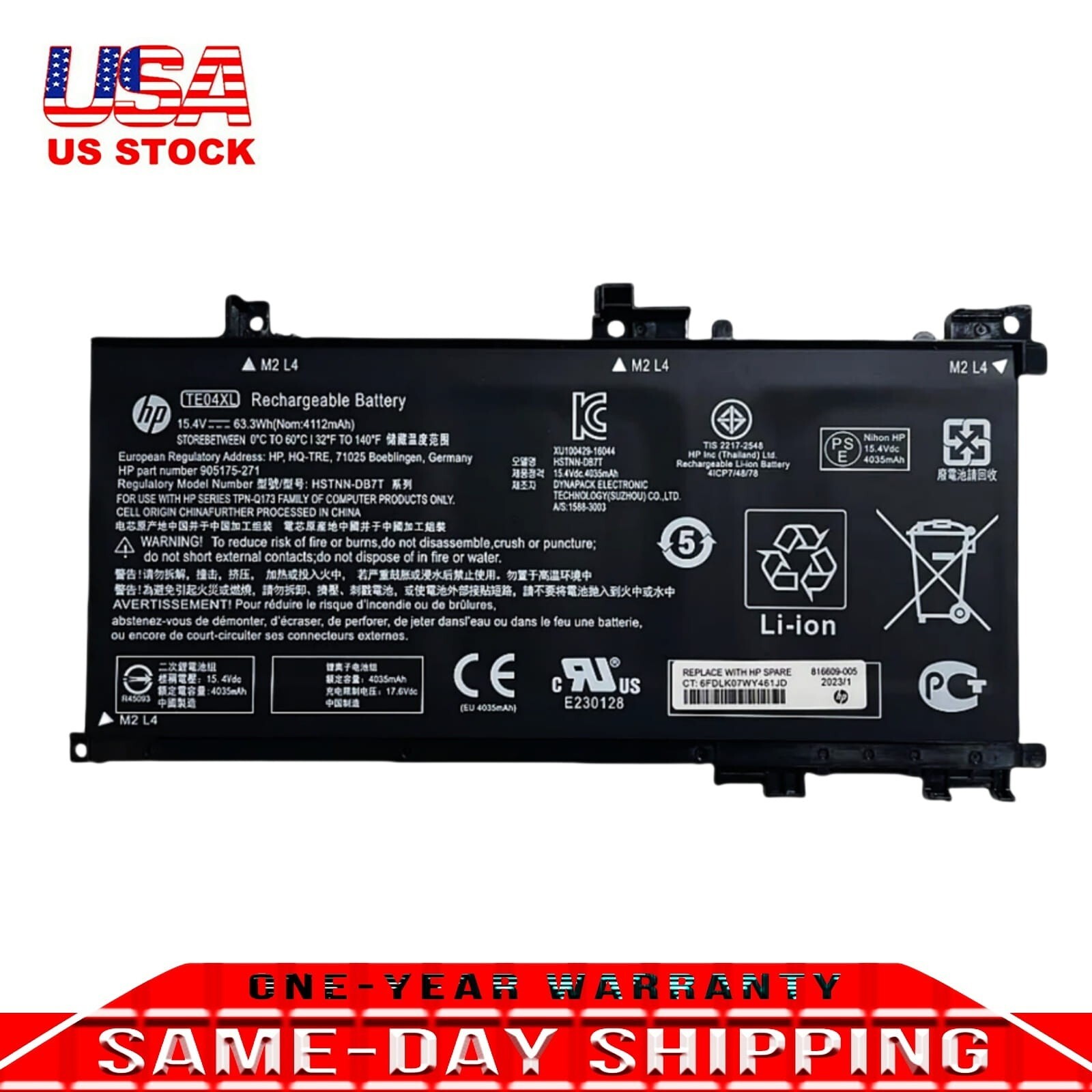 TE04XL NEW OEM Genuine Battery for HP Omen 15-AX200 15-BC 905175-2C1 905277-855