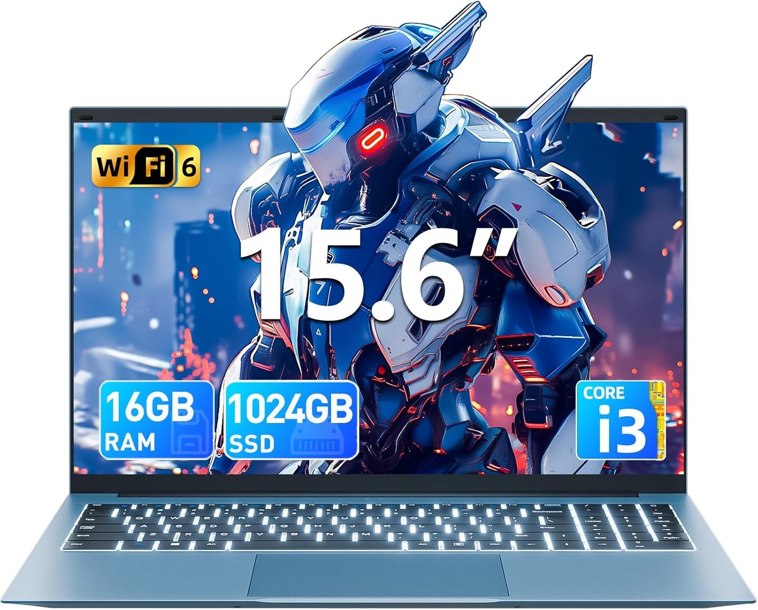 2026 SGIN 15.6" FHD Laptop Intel Core i3 16GB 1TB SSD Win 11 Backlit Keyboard