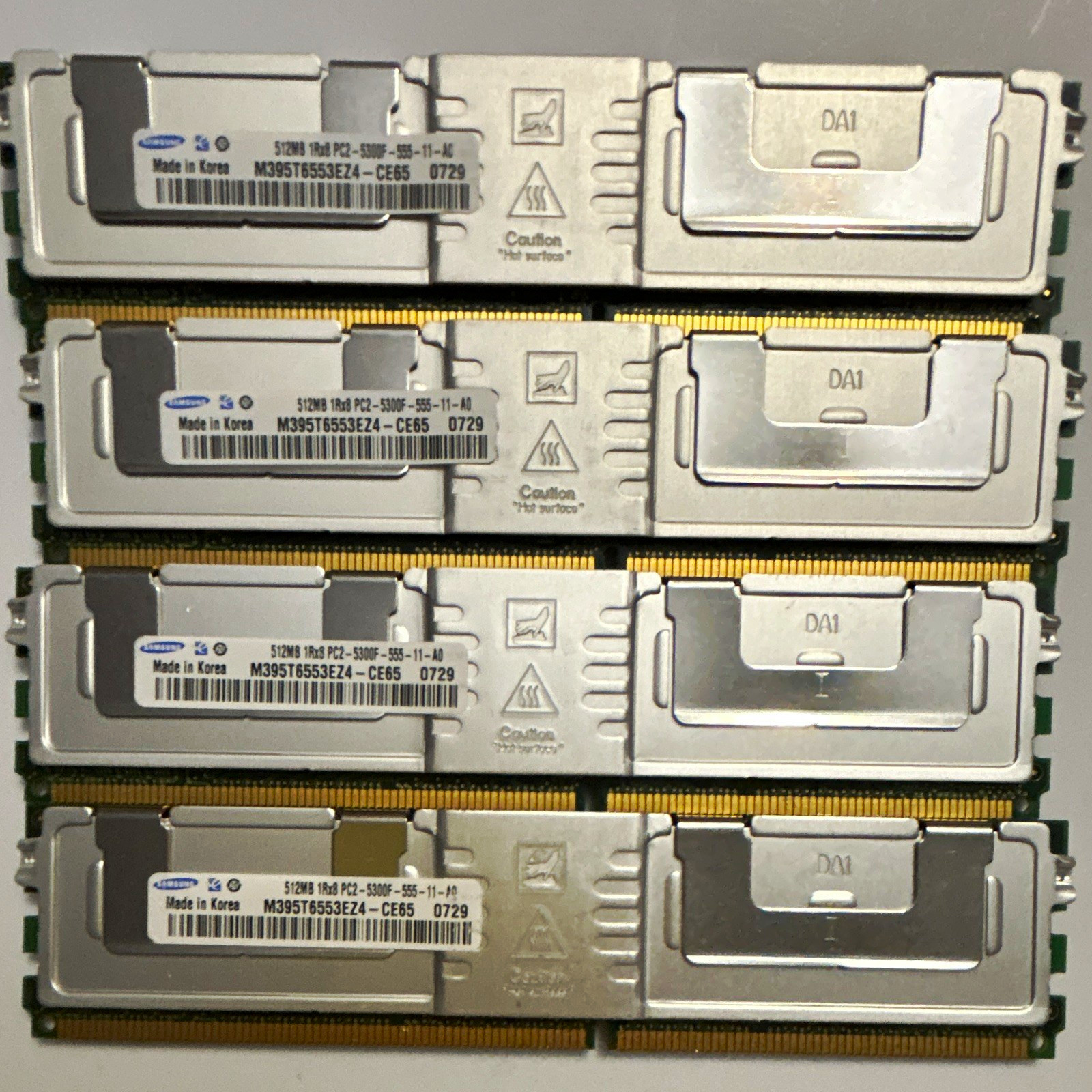 Samsung 2GB (4x512MB) DDR2 PC2-5300F ECC Fully Buffered FB-DIMM 240p