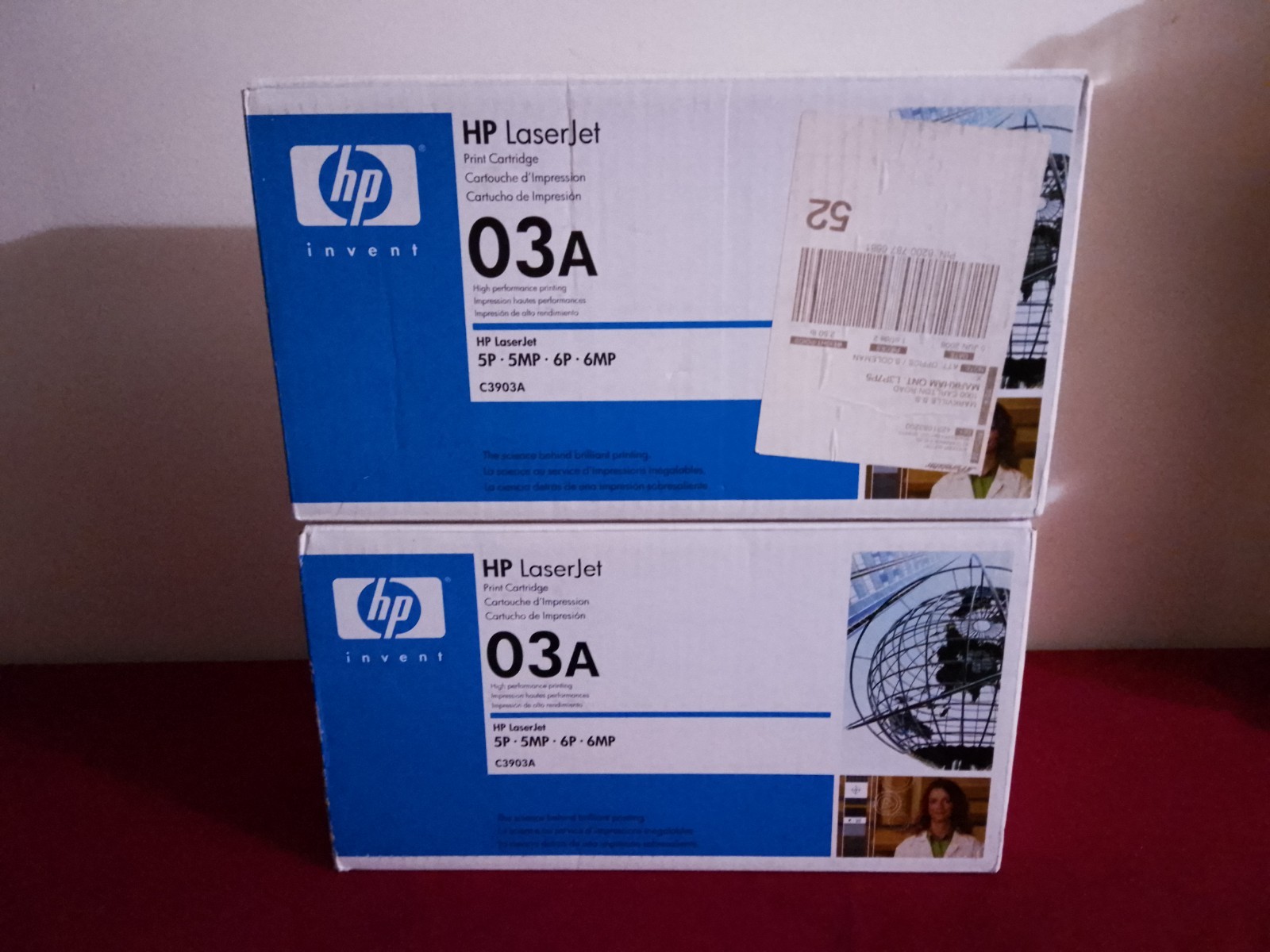 HP 03A C3903A BLACK TONER CARTRIDGES - OEM  NEW Lot 2 Boxes