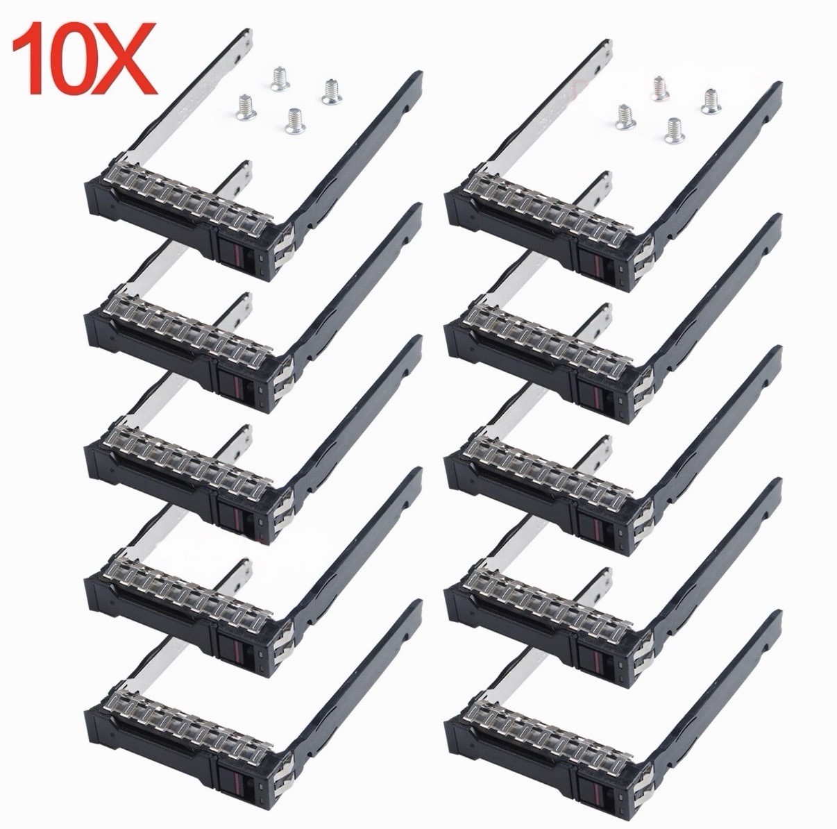 10-Pack New HPE 2.5" HDD Drive Tray Caddy DL365 DL385 325 G10 Gen10 Plus P22892