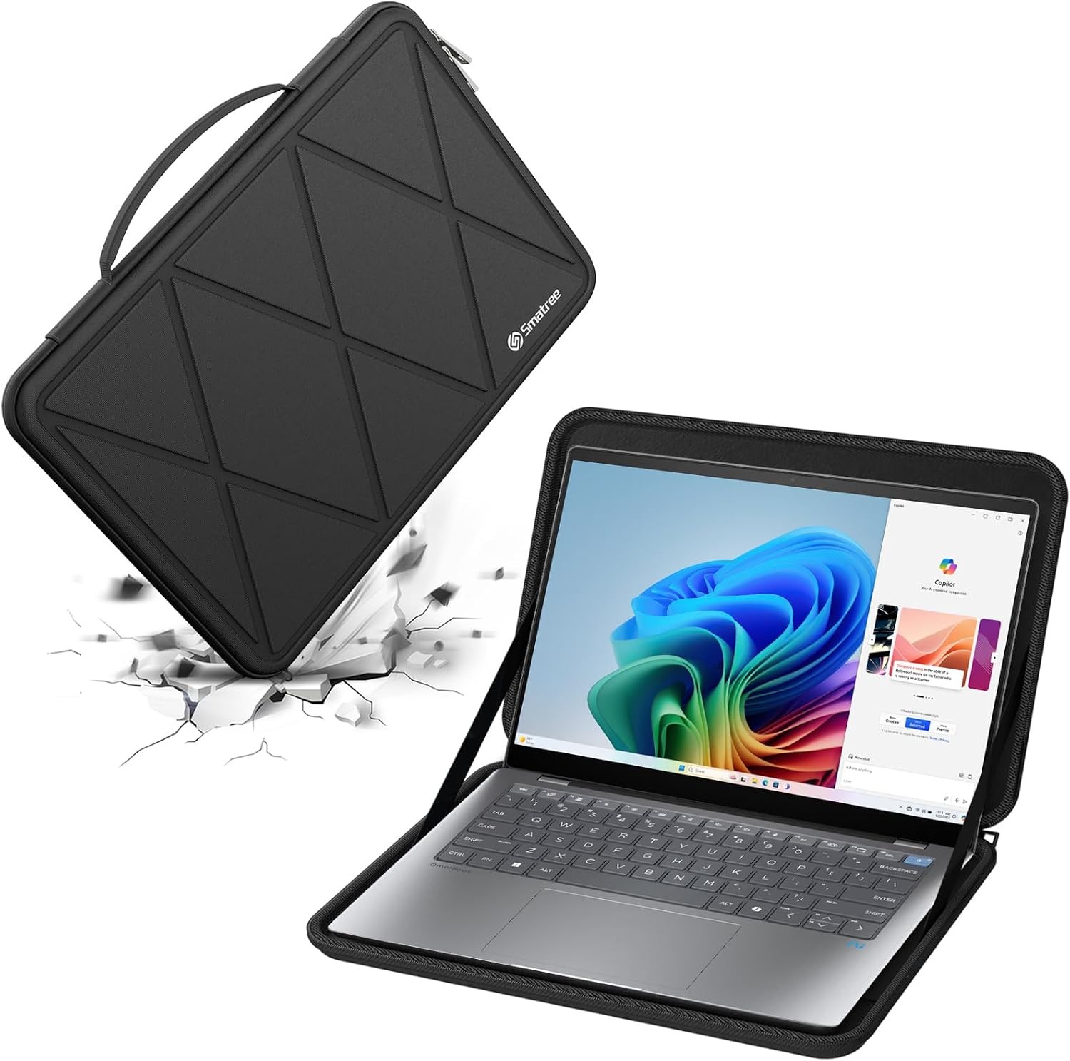 Smatree M46T Black 14" Laptop Case Sleeve for HP, Lenovo, ASUS, ACER Models