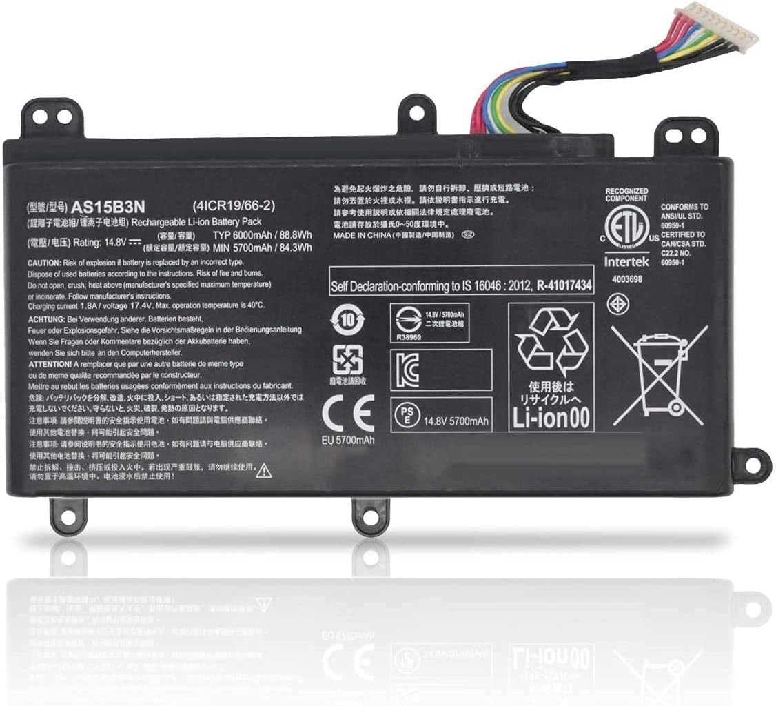 New AS15B3N Replacement Laptop Battery Compatible with Acer Predator G9 591 G9