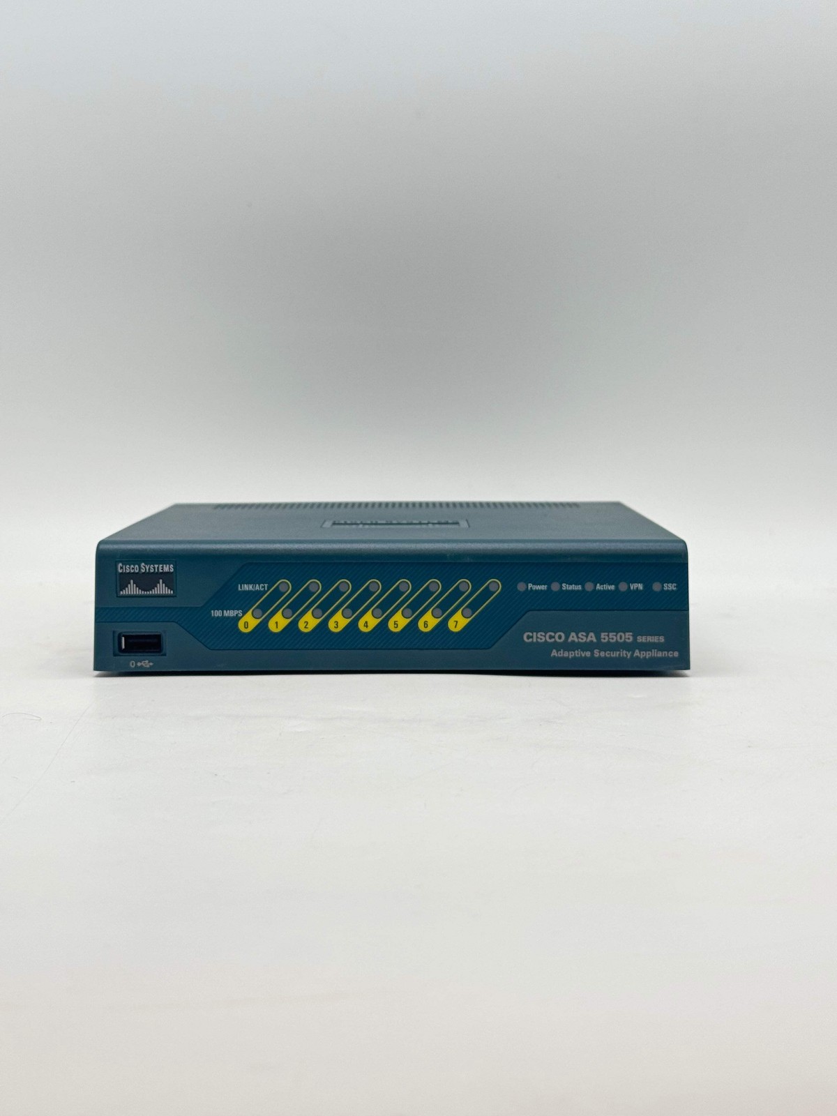 Cisco ASA 5505 Series Adaptive Security Appliance Blue Used NO POWER CABLE
