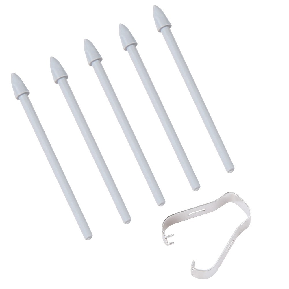 Puntas de lápiz de reemplazo de lápiz óptico universal 6 en 1 para Samsung Gris