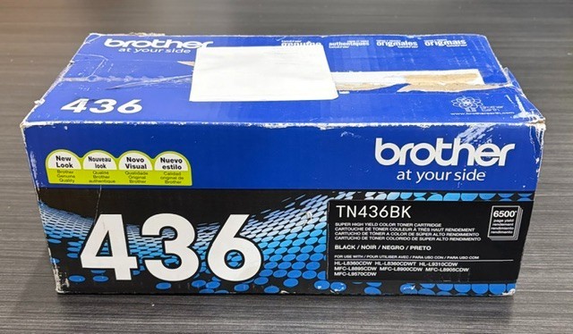Brother TN436BK Super High Yield Black Toner Cartridge Genuine