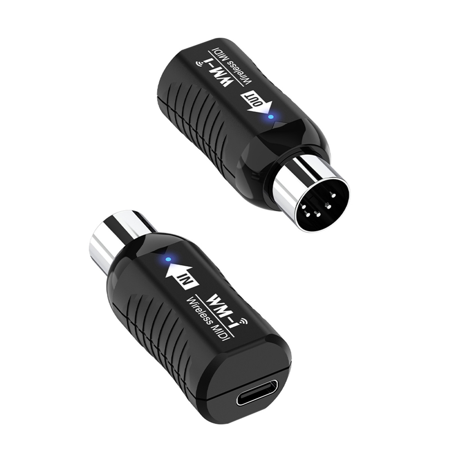Wireless MIDI Adapter Rechargeable Audio Transmitter Receiver 2.4GHz Ultra- AIGJ