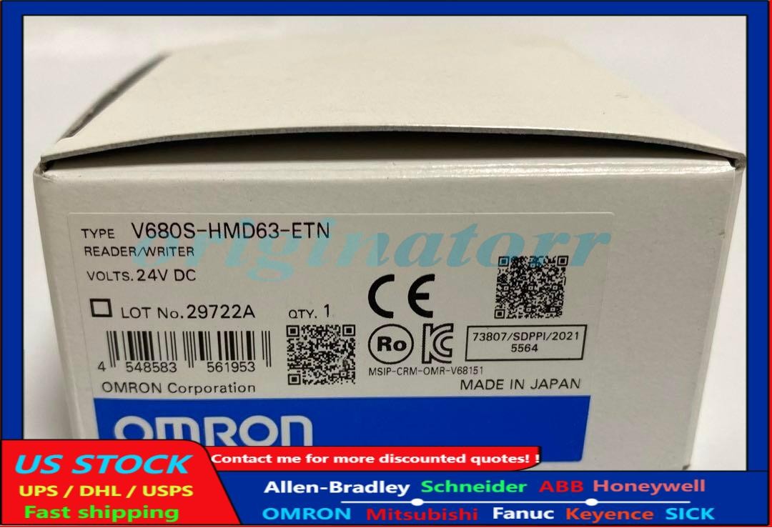 Omron V680S-HMD63-ETN RFID System Reader Writer DC24V