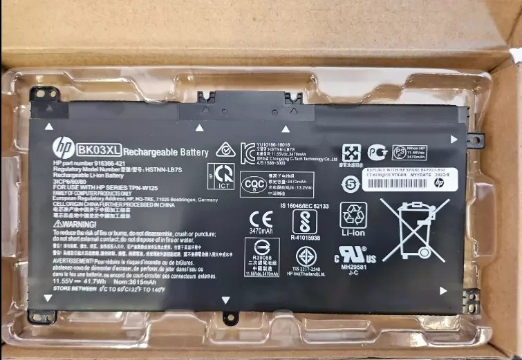 OEM Genuine BK03XL Battery for HP Pavilion X360 14M-BA000 14M-BA011DX 916366-421