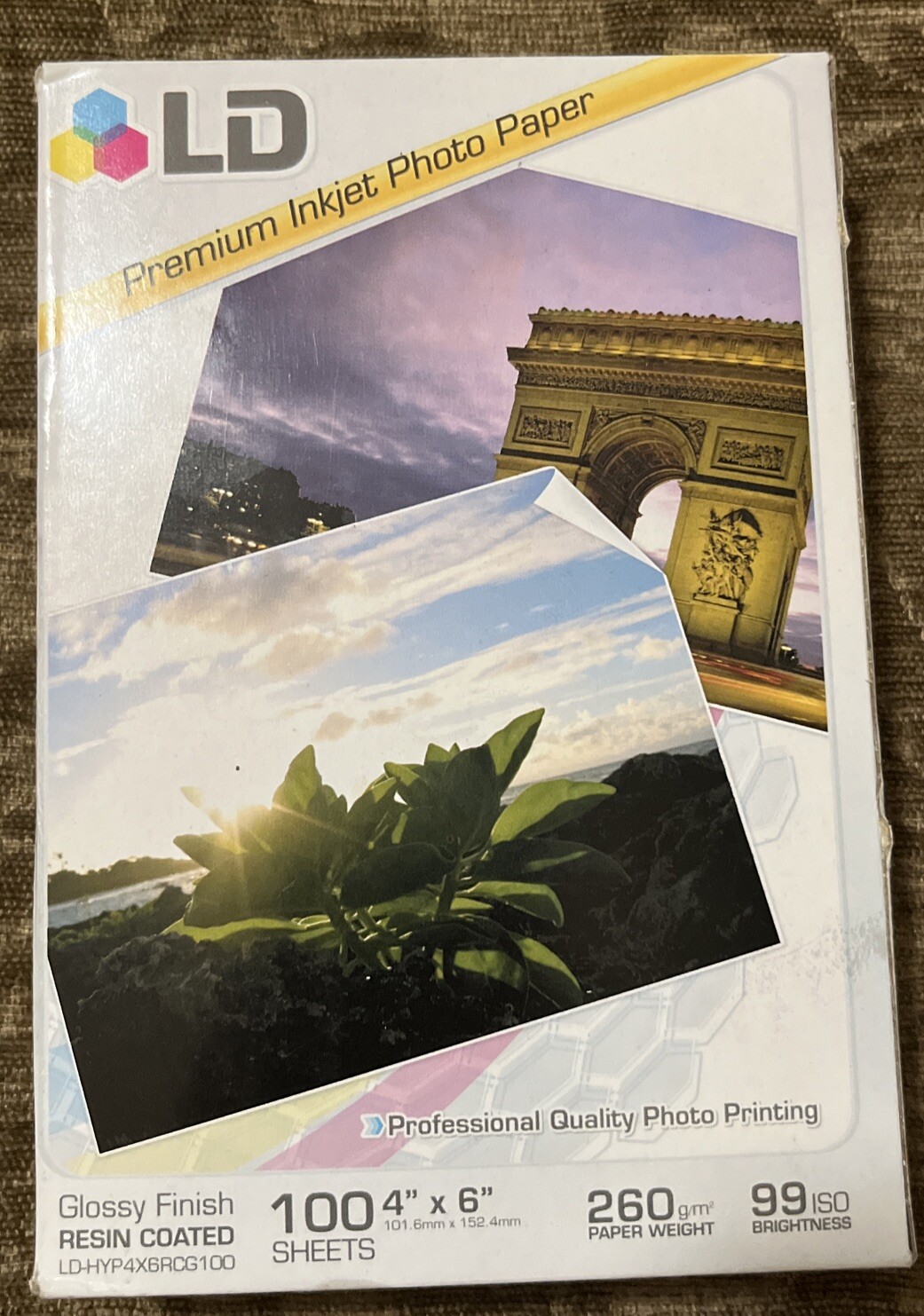 LD Professional Quality Inkjet Photo Paper Glossy - 4x6 - 100 Sheets NEW SEALED