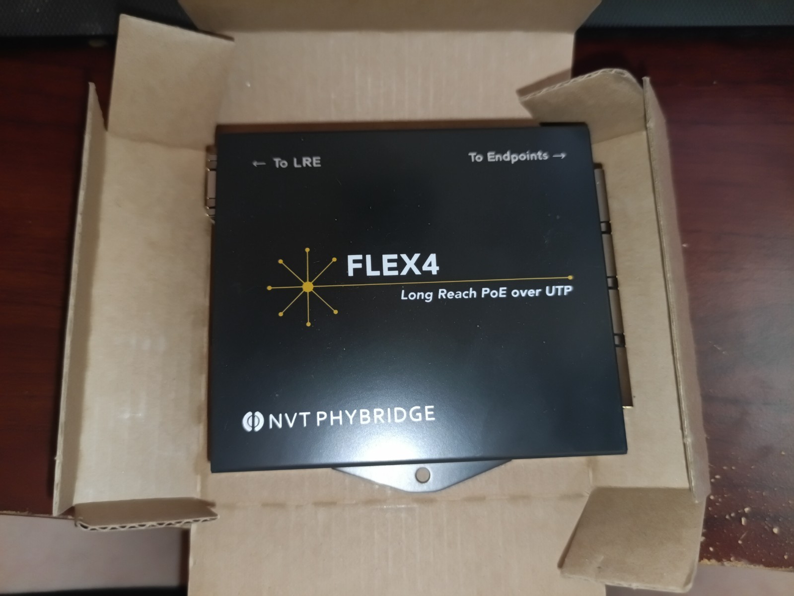 NVT PHYBRIDGE FLEX4 4-Port Adapter Long Reach PoE BRAND NEW