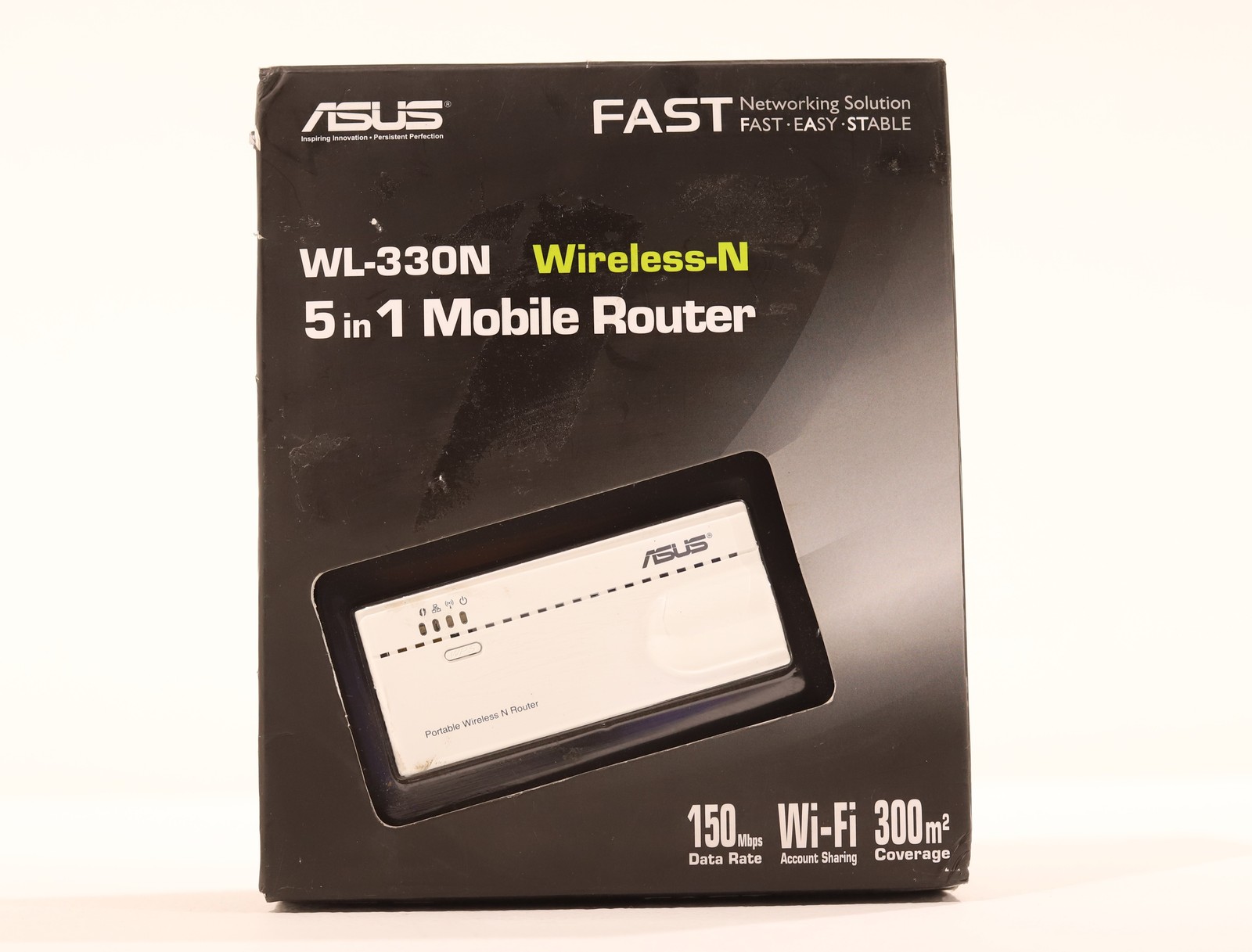 ASUS WL-330N 5-in-1 150Mbps Wireless-N150 Pocket Mobile Router P/N: WL-330N
