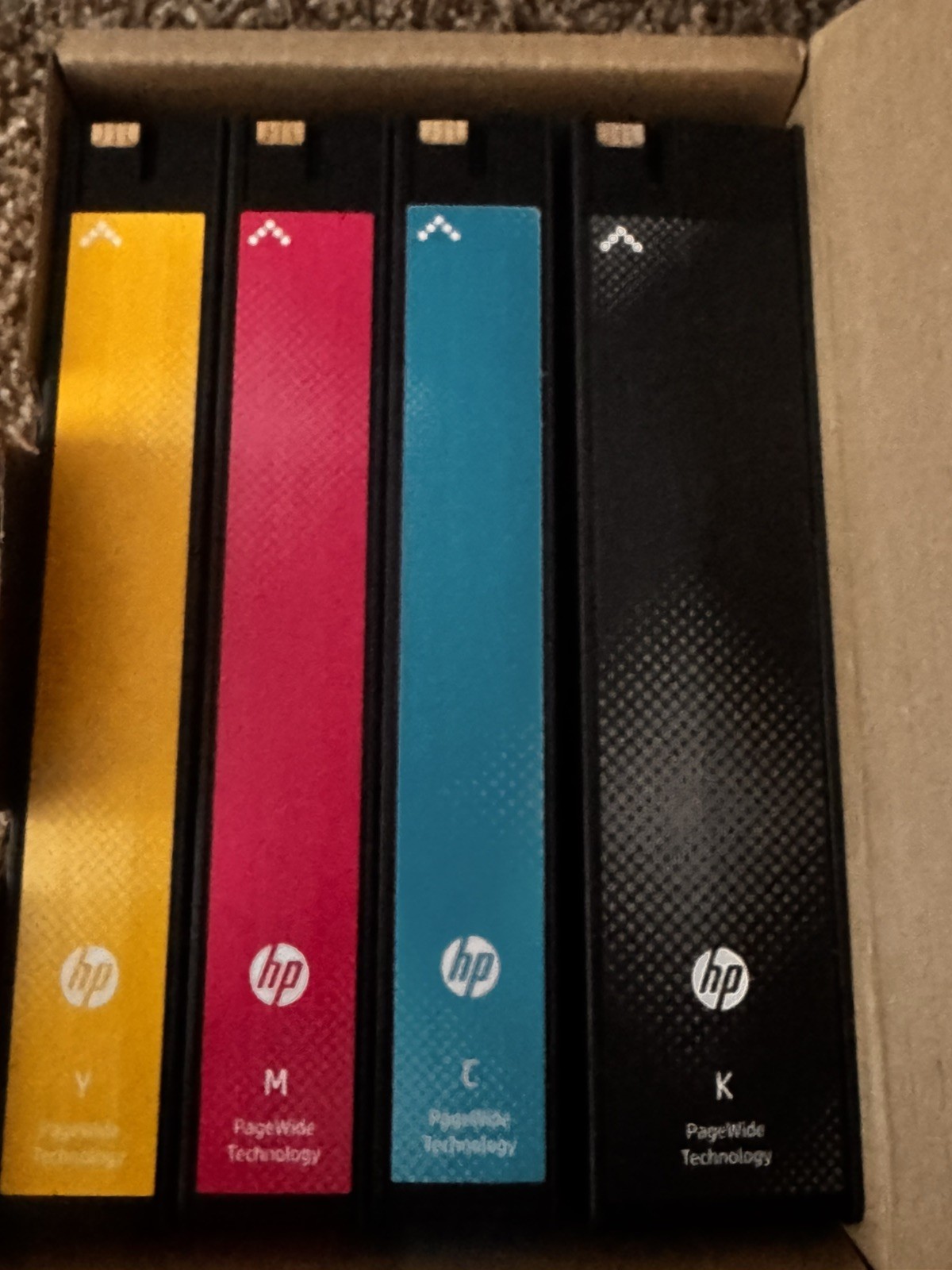 Set of 4 HP 981A Genuine Ink Cartridges Black Cyan Magenta Yellow 2021 Exp.