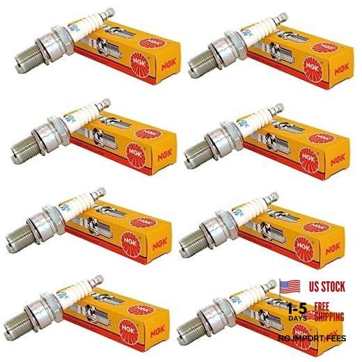 Set (8pcs) NGK V-Power Spark Plugs Stock 2771 Nickel Core Tip Standard 0.040in