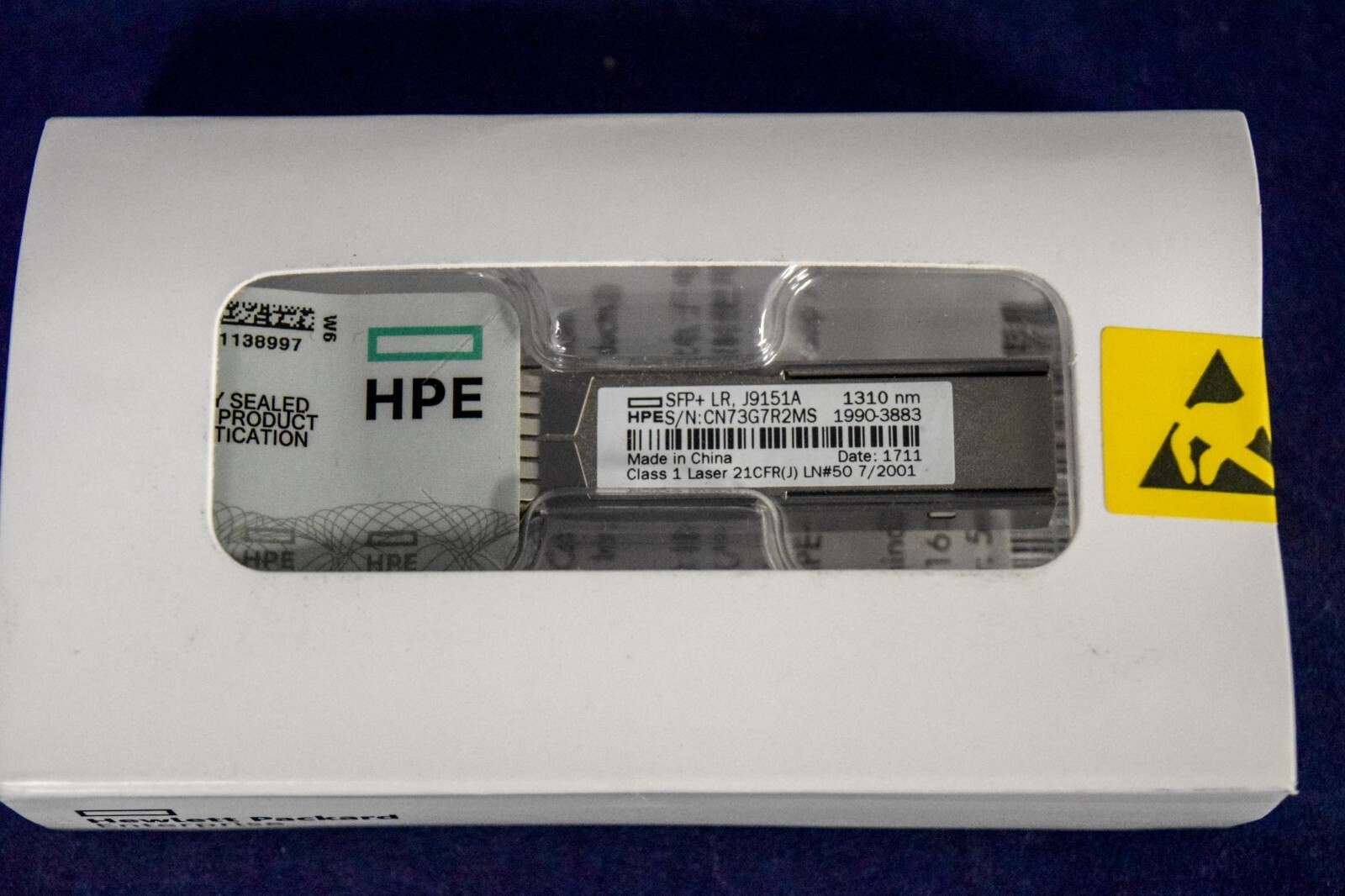 Factory New Sealed J9151A GENUINE HP PROCURVE X132 10G SFP+ LC LR TRANSCEIVER