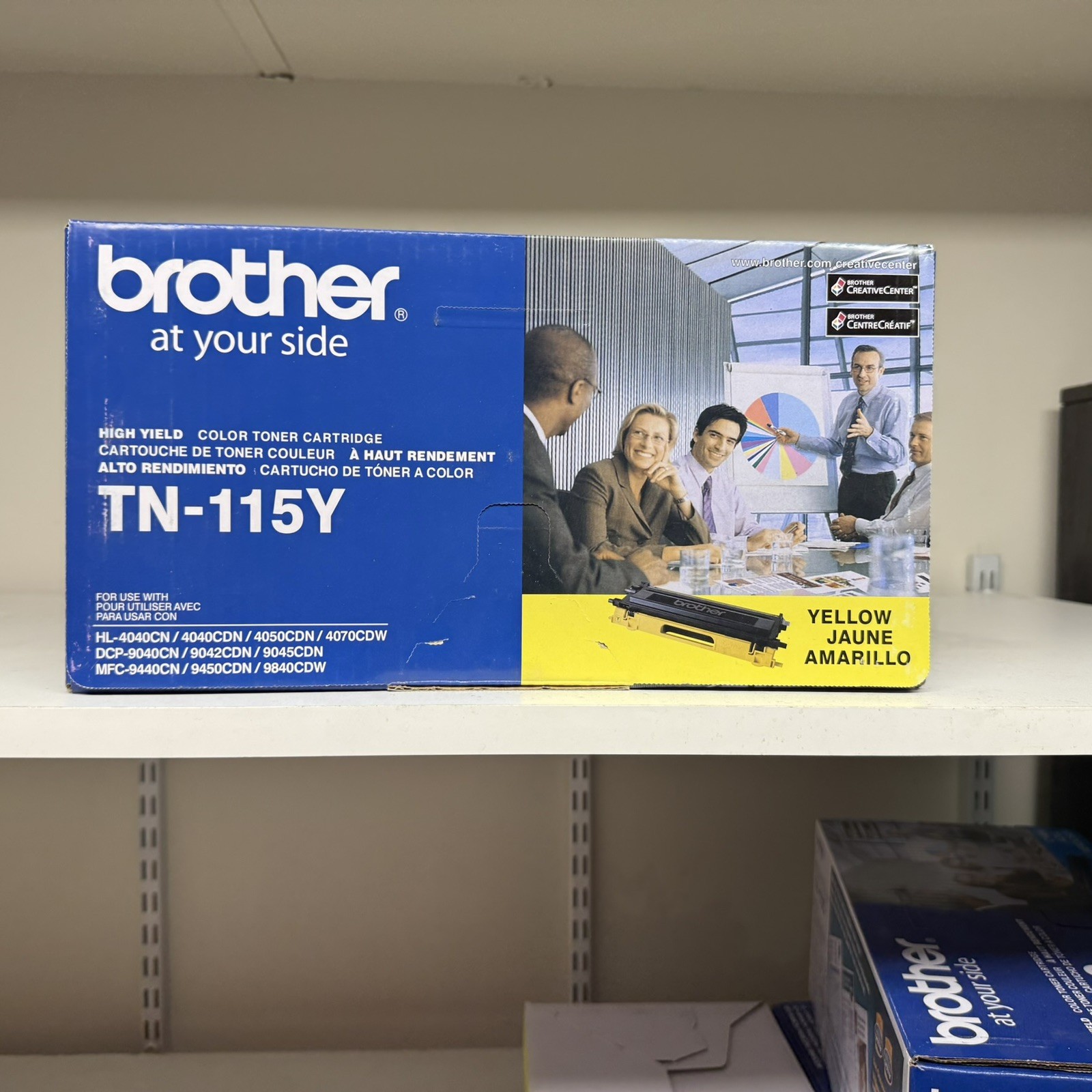 Genuine Brother Yellow TN-115Y Toner Cartridge New Sealed Box - YELLOW ONLY