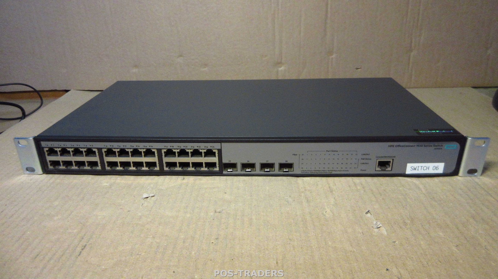HP JG925A 1920 24G PoE+ OfficeConnect 24-Port GIGABIT 180W Switch + RACK EARS