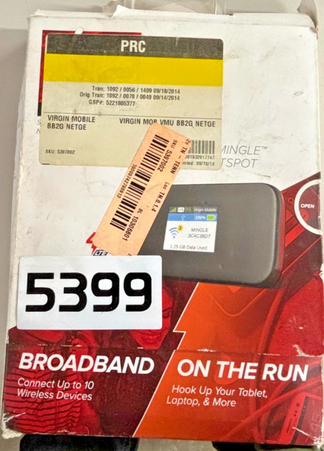 Netgear Mingle Mobile WiFi Hotspot (Virgin Mobile)