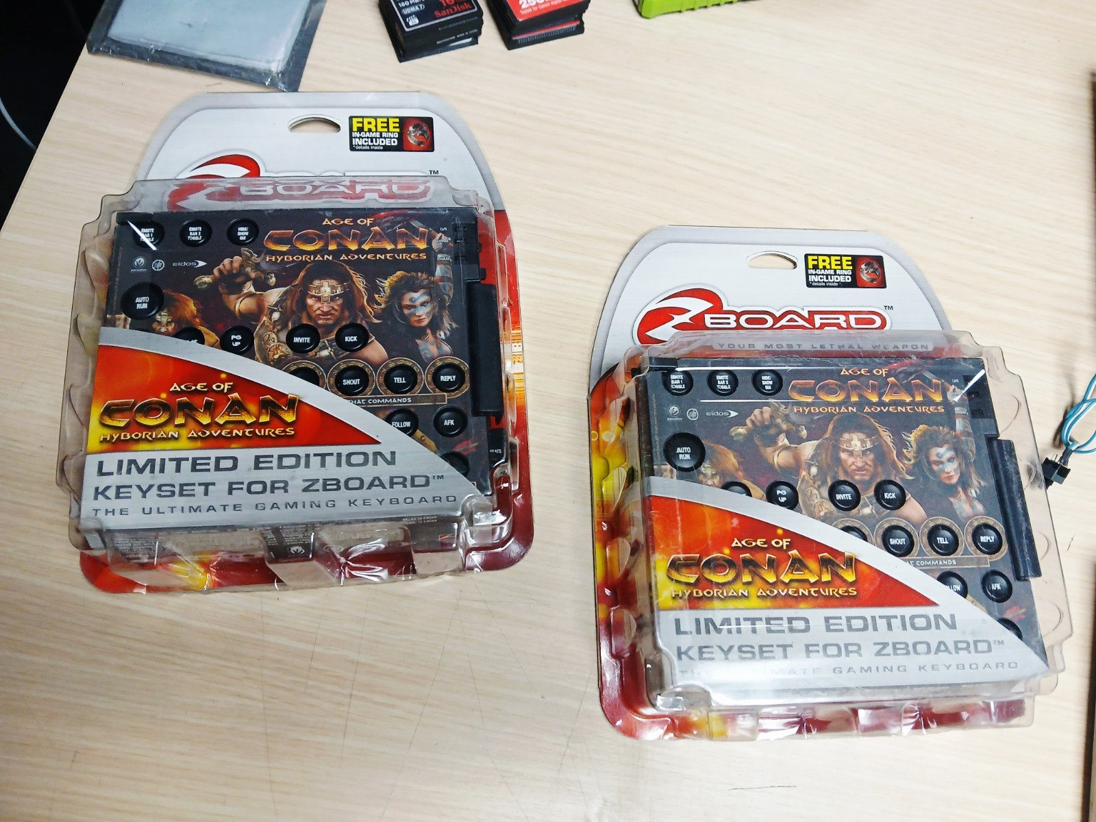 Steelseries / Ideazon ZBoard Age of Conan Limited Ed Gaming Keyset UNBOXED NOS 