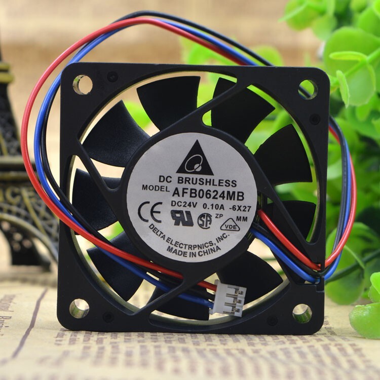 1pc NEW Delta AFB0624MB 6015 6CM 24V 0.10A 3-wire Ball Inverter Fan