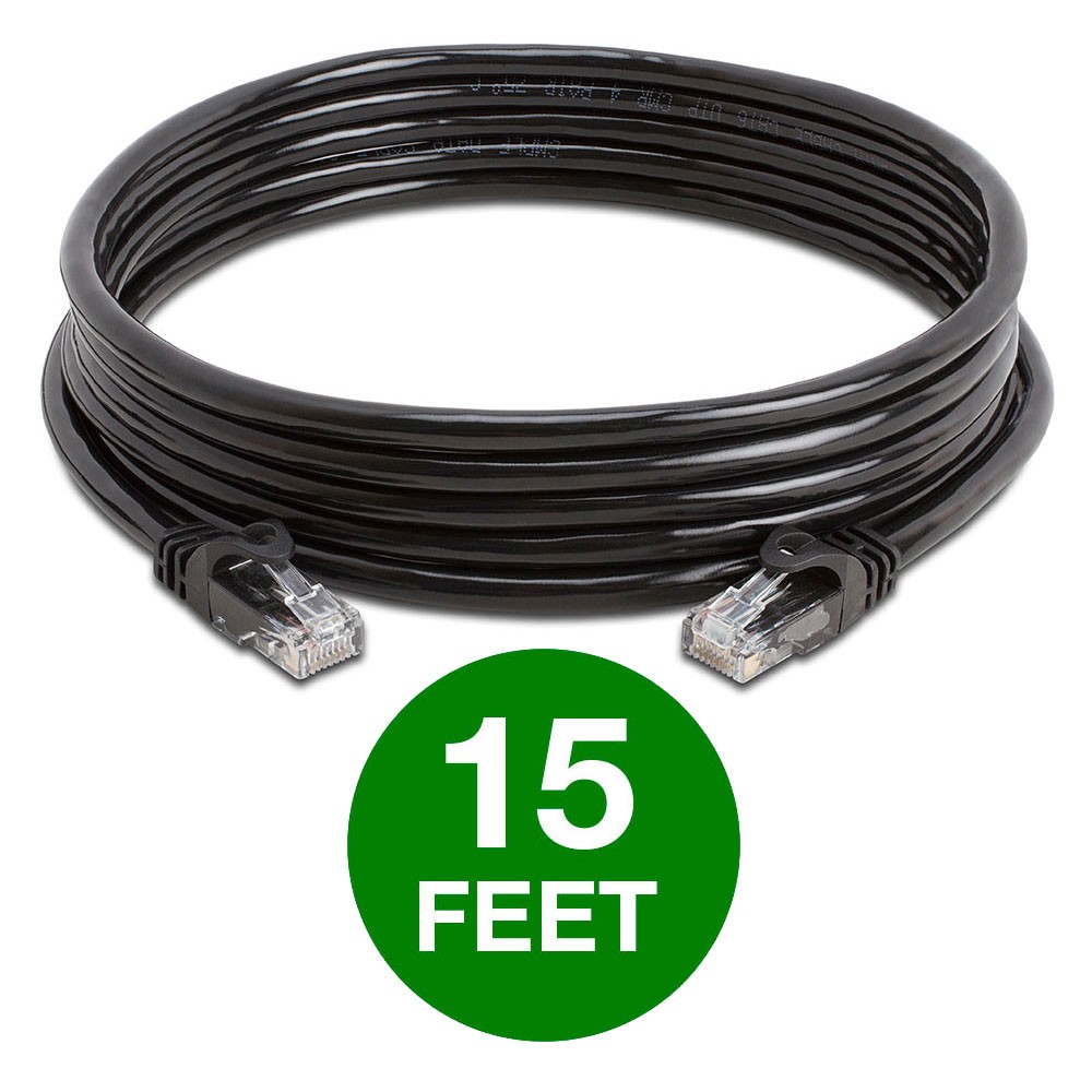 2 PCS Black Cat6 Cable Cat 6 Ethernet Patch Cord 10Gbps Internet Cable UTP Wire