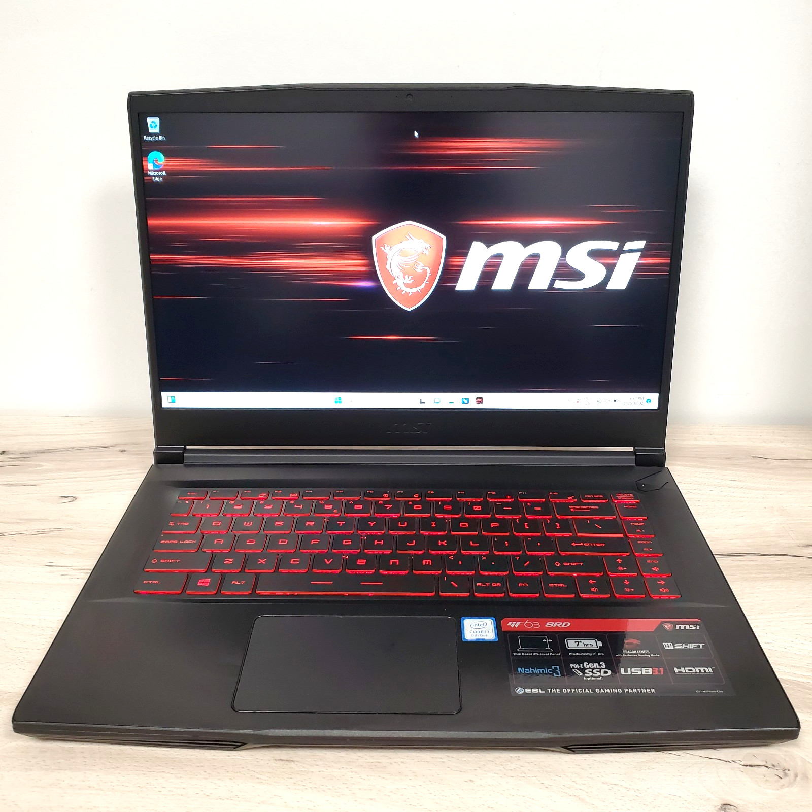 MSI GF63 Thin 15.6" Gaming laptop i7-8750H 12GB RAM 1TB NVIDIA GTX 1050 TI