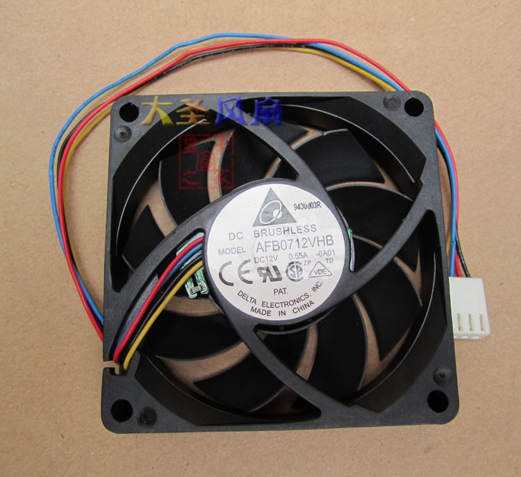 For Delta 7CM 7015 AFB0712VHB 4-wire PWM Temperature Control CPU Cooling Fan
