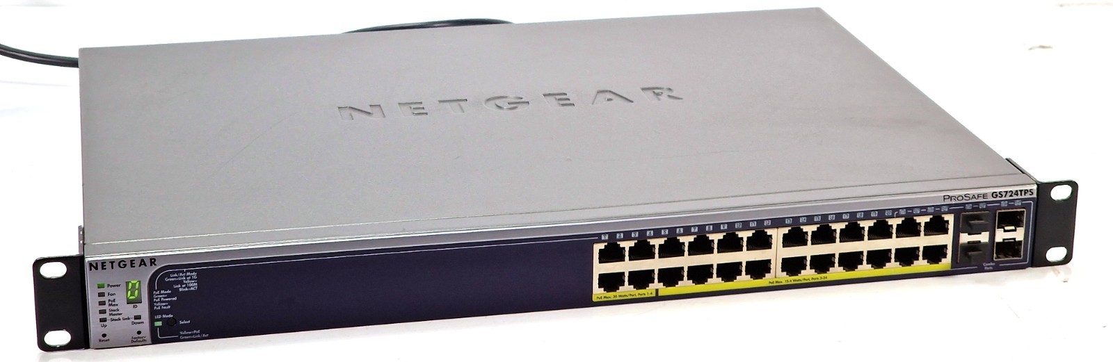 Netgear GS724TPS 24x RJ-45 Gigabit PoE 192W Smart Switch Stackable 4x SFP Combo