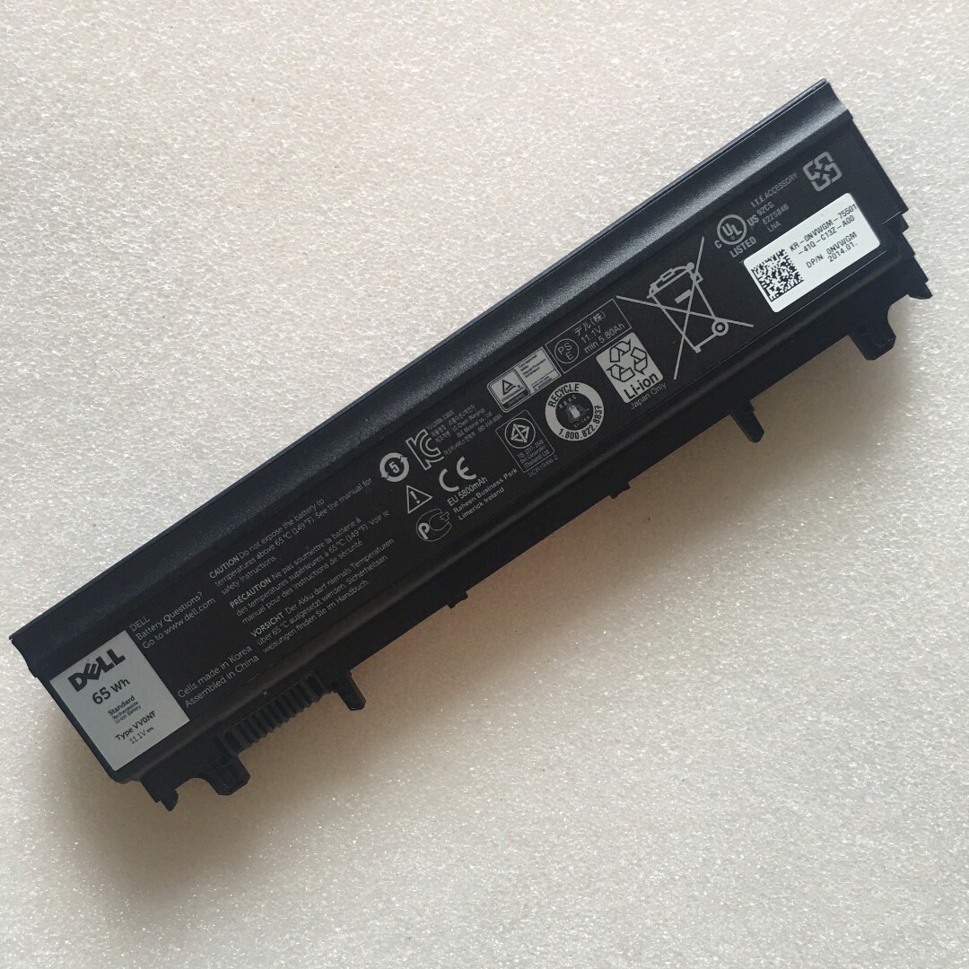 Genuine OEM 65Wh For Dell Latitude E5440 E5540 Laptop Battery Type VV0NF NVWGM