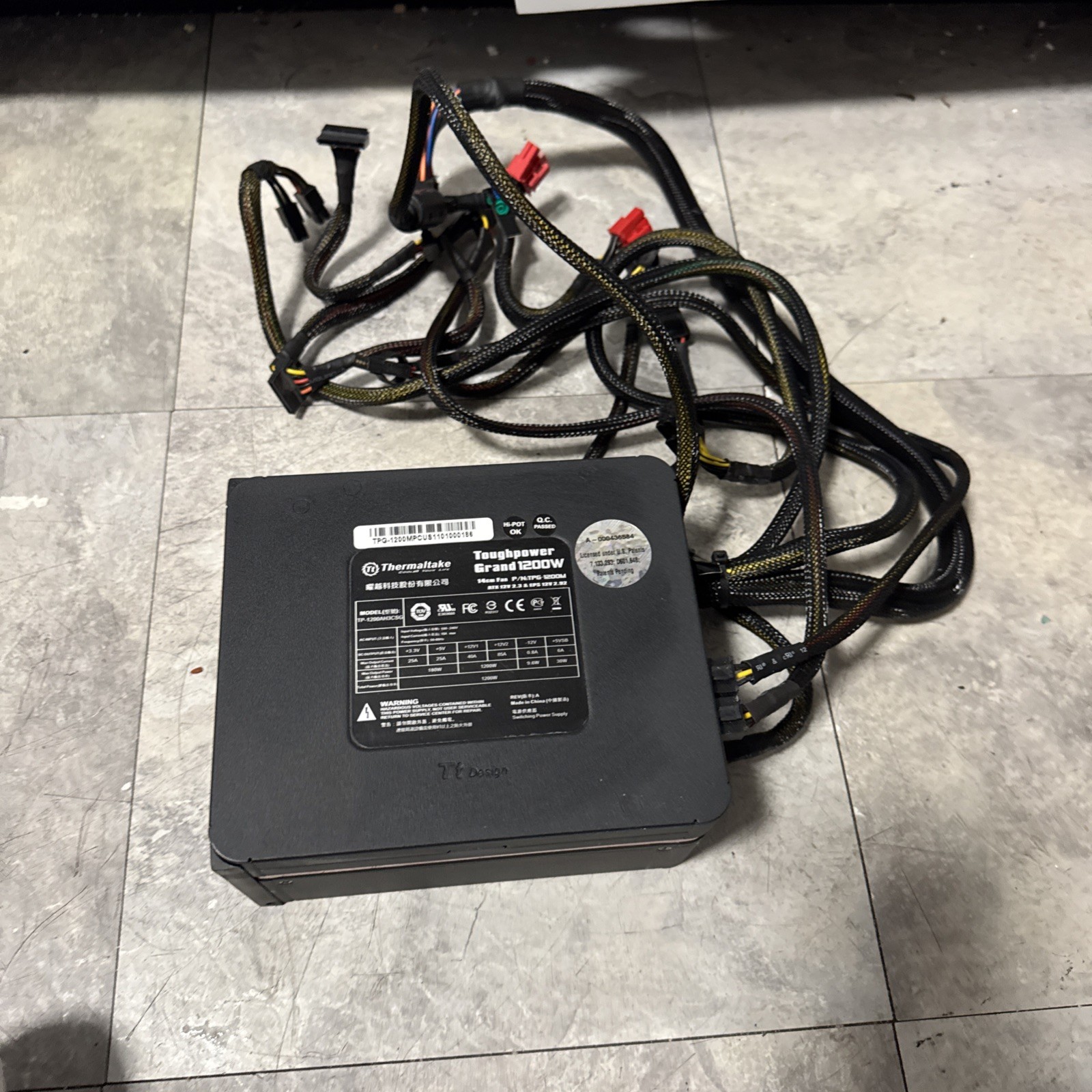Thermaltake ToughPower Grand 1200W PSU Black TP-1200AH3CSG