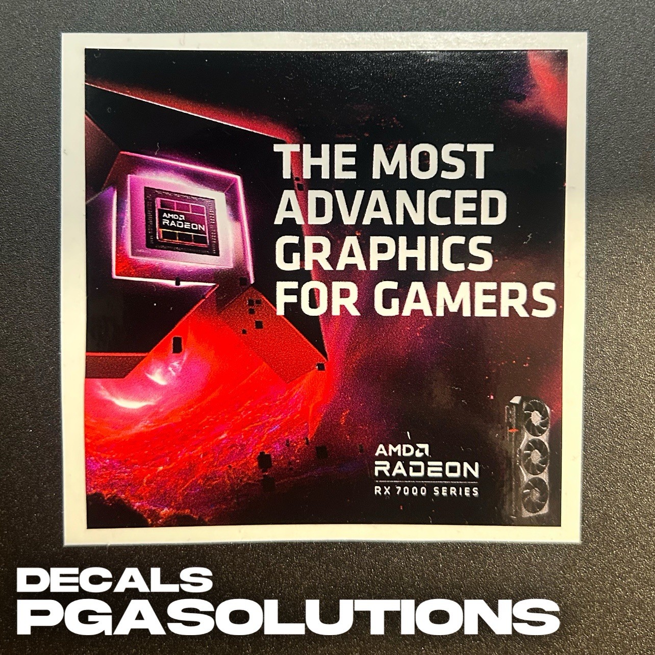 1x AMD Radeon RX 7000 Series Desktop / Laptop sticker label (NEW)