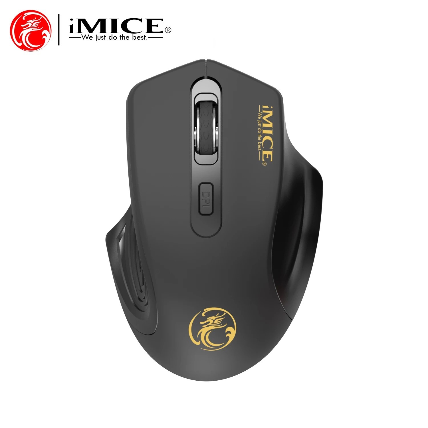 2.4GHz Wireless Silent Optical Mouse 4-Button Adjustable DPI for PC Laptop Mac