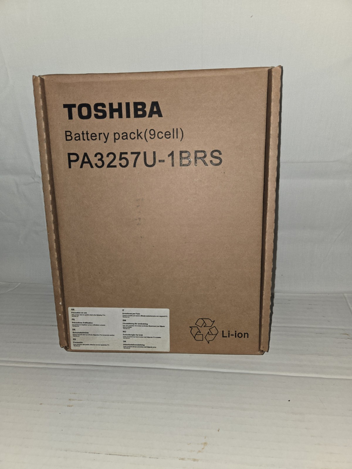 Toshiba LapTop Battery PA3257U-1BRS 2-pack