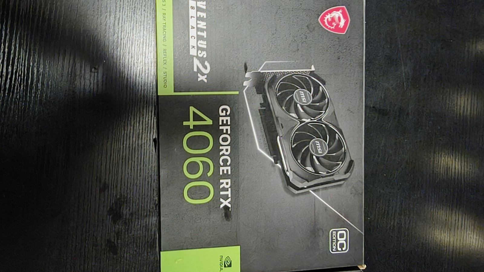 MSI Gaming GeForce RTX 4060 8GB GDRR6 GPU RTX 4060 Ventus 2X Black 8G OC