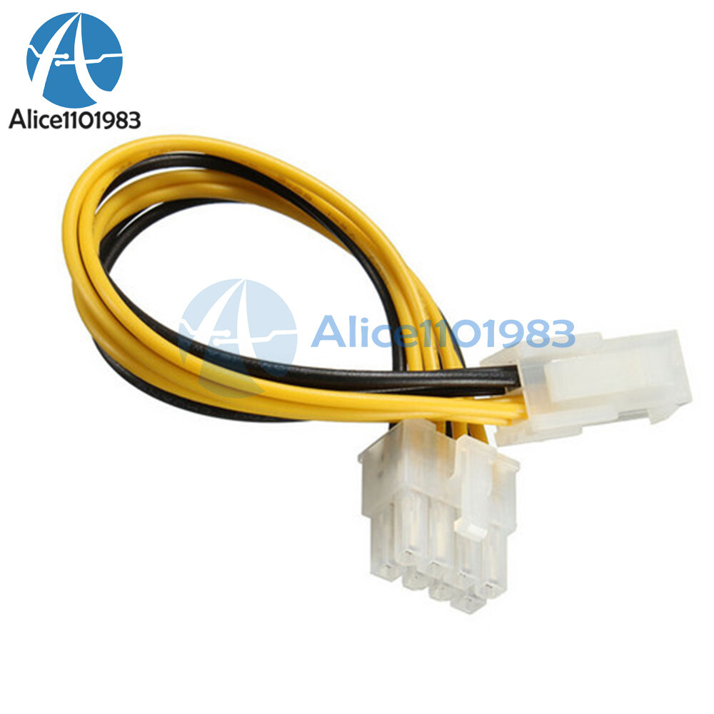10pcs 20cm 4 Female pin P4 to 8 Male pin ATX EPS 12v Power Adapter PCIe Cable