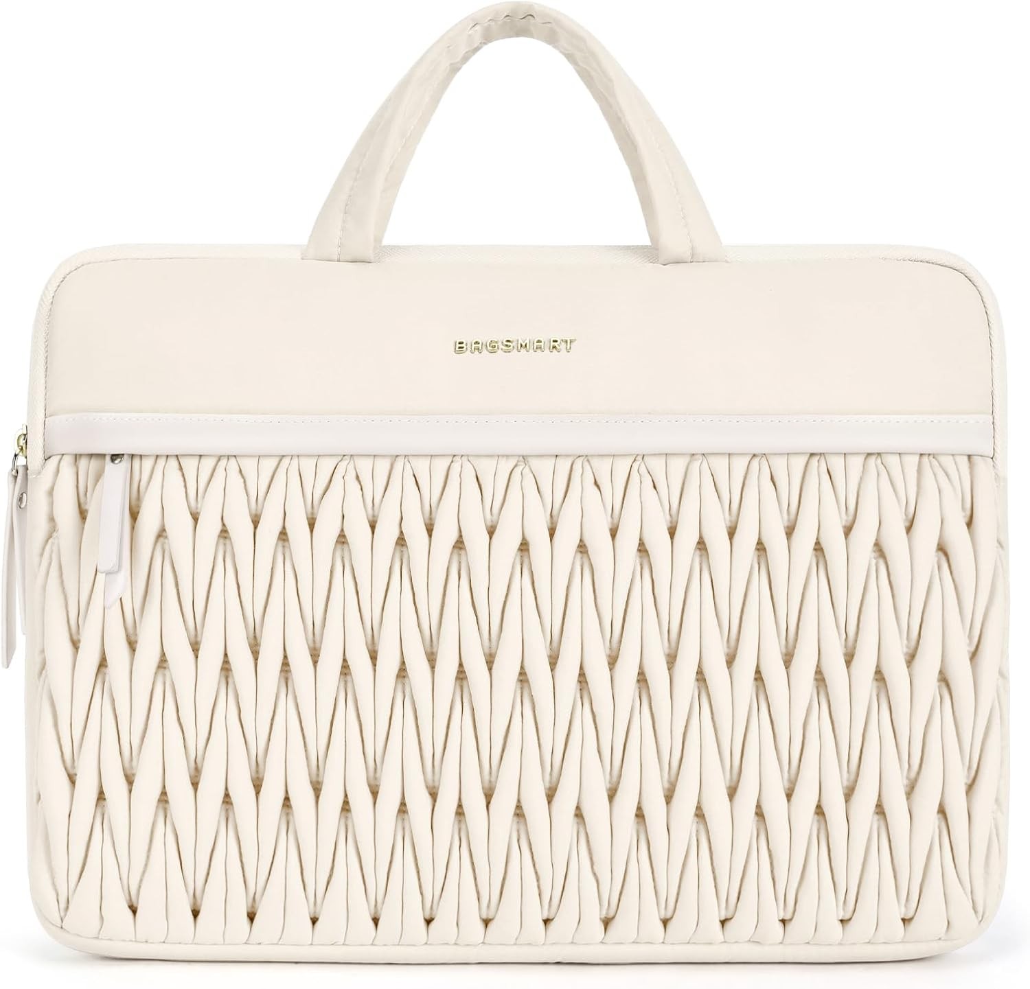 15.6-16 Inch Laptop Case, Padded Laptop Bag Sleeve for MacBook Pro, Beige