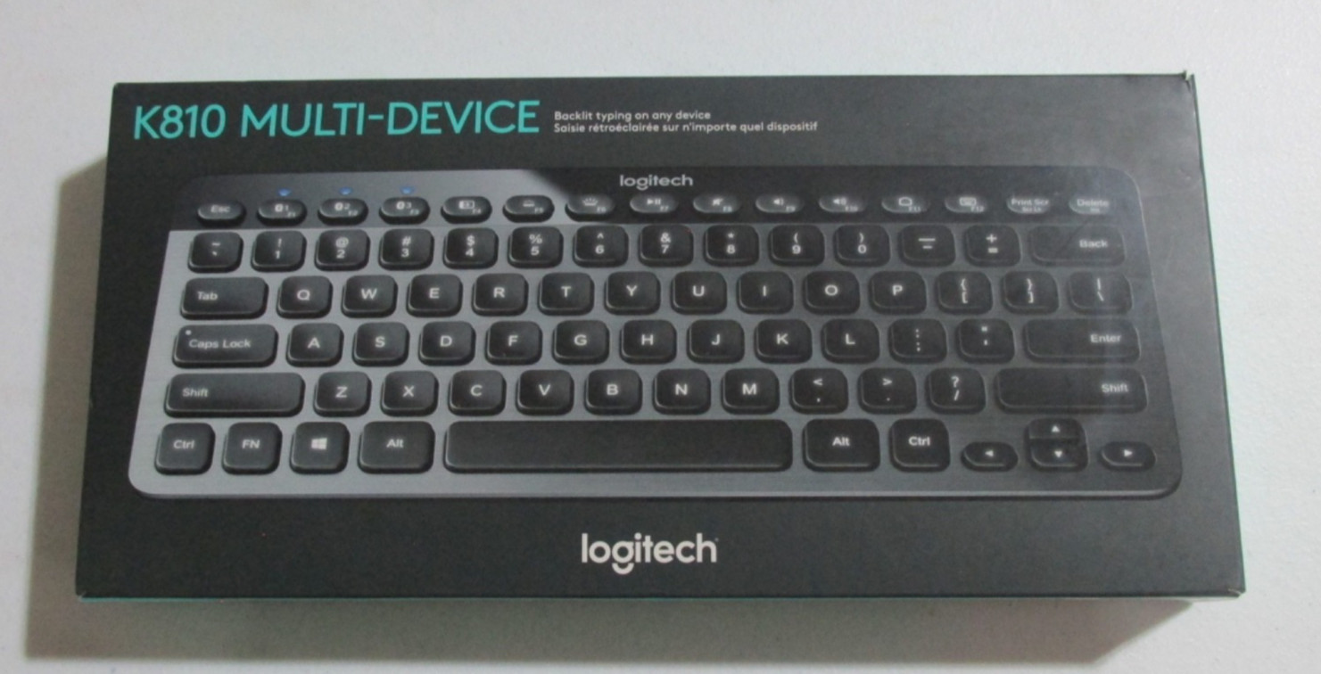 NIB Logitech K810 Illuminated Bluetooth Wireless Keyboard 