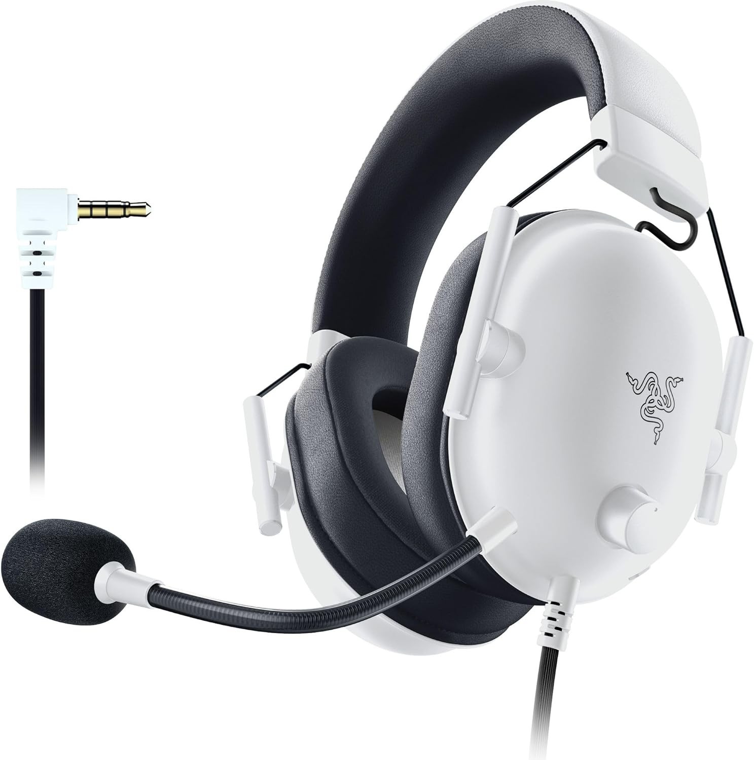 Limited Time Offer-Razer BlackShark V2X White Edition Over-Ear Wired Headset