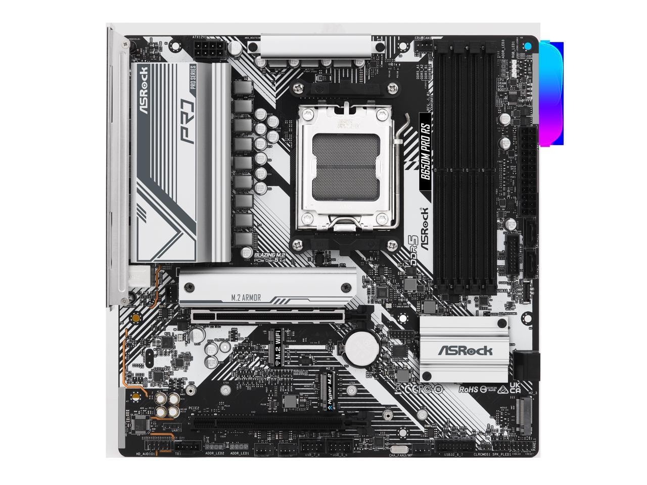 B650M PRO RS AM5 AMD B650 Micro ATX Motherboard ASRock