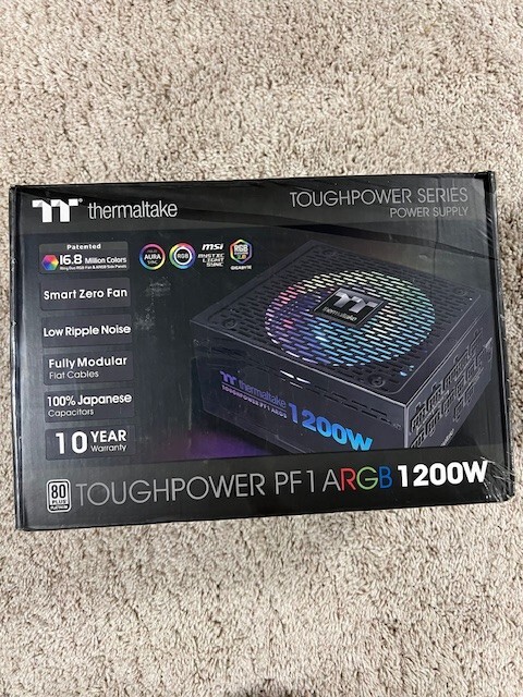 New NIB Thermaltake Toughpower PF1 ARGB 1200W 80+ Platinum PC Power Supply 