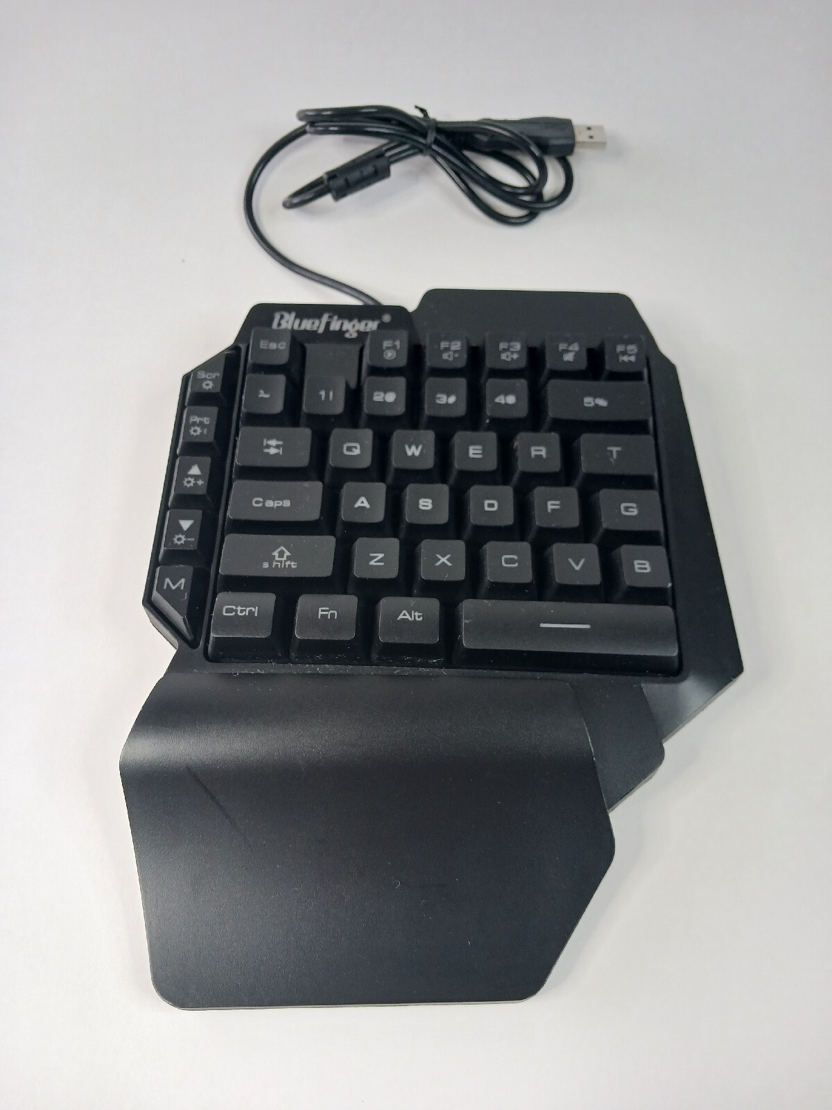 BlueFinger USB RGB One Hand Mechanical Gaming Keyboard