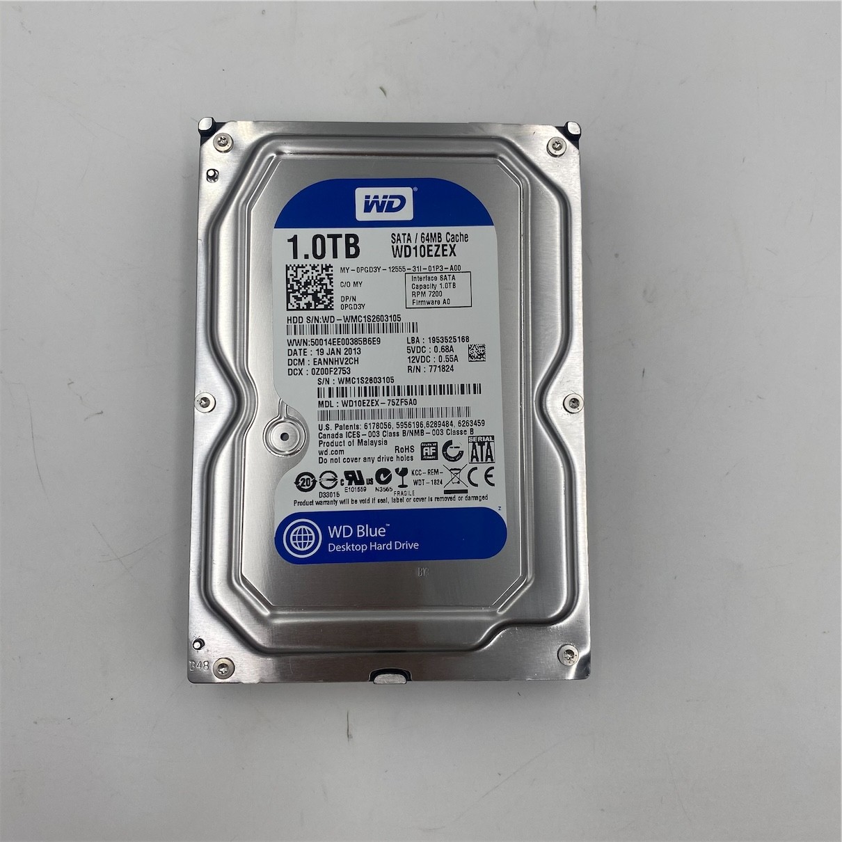 DELL 1TB 7.2K 6G 3.5INCH SATA HDD 05P30F 06TFN1 08DYM 0M33YT 0PGD3Y