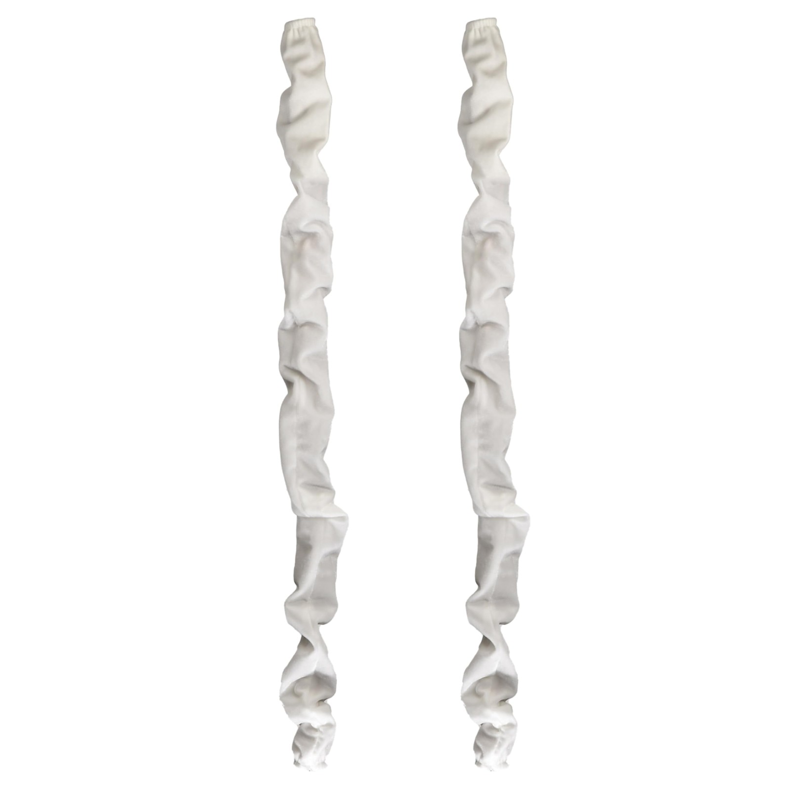Chandelier Fabric Cord Cover 2 Pack Cream White Chandelier Chain Cover 70.8 i...