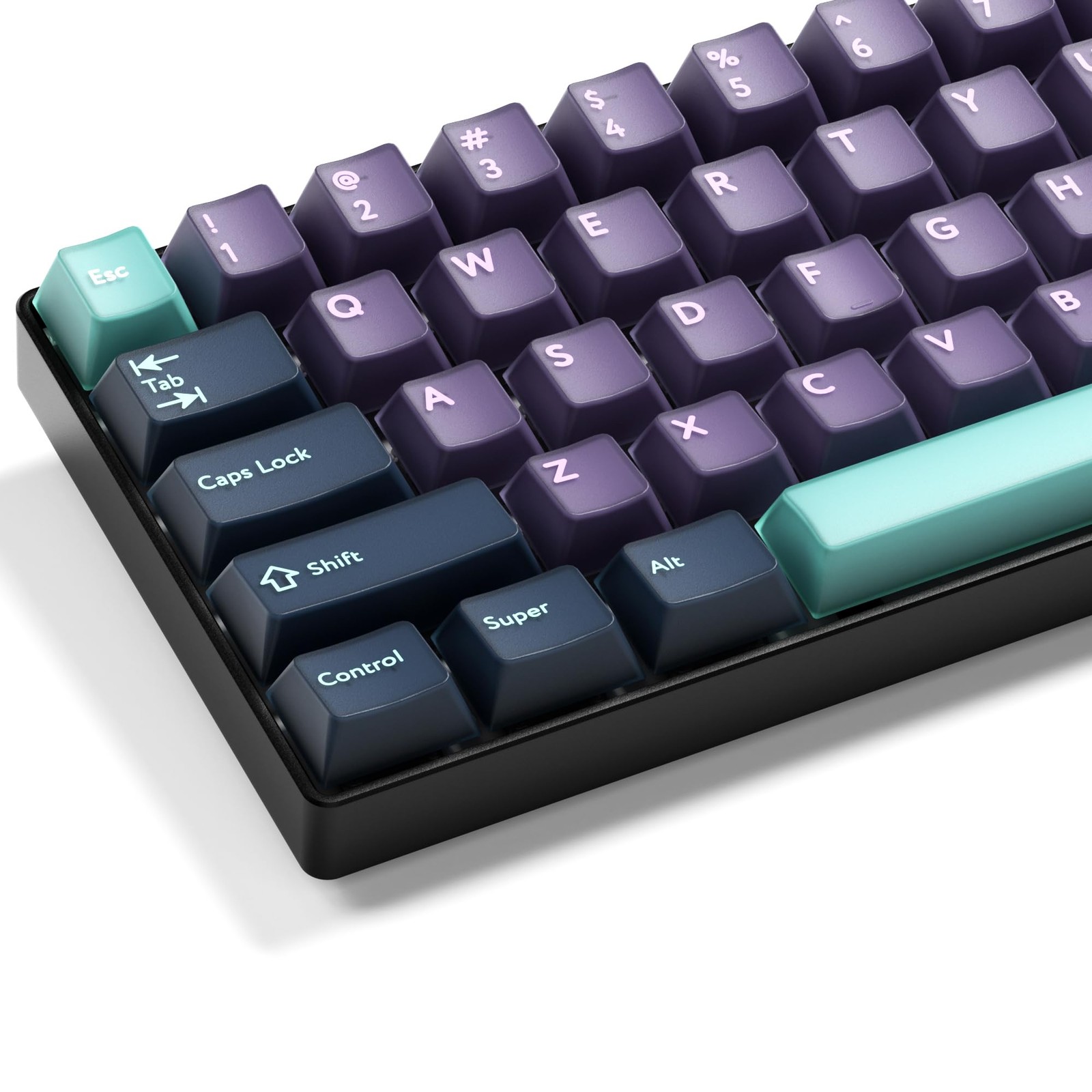 XVX Double Shot PBT 216 Keys Cherry Profile Jade Translucent Keycaps