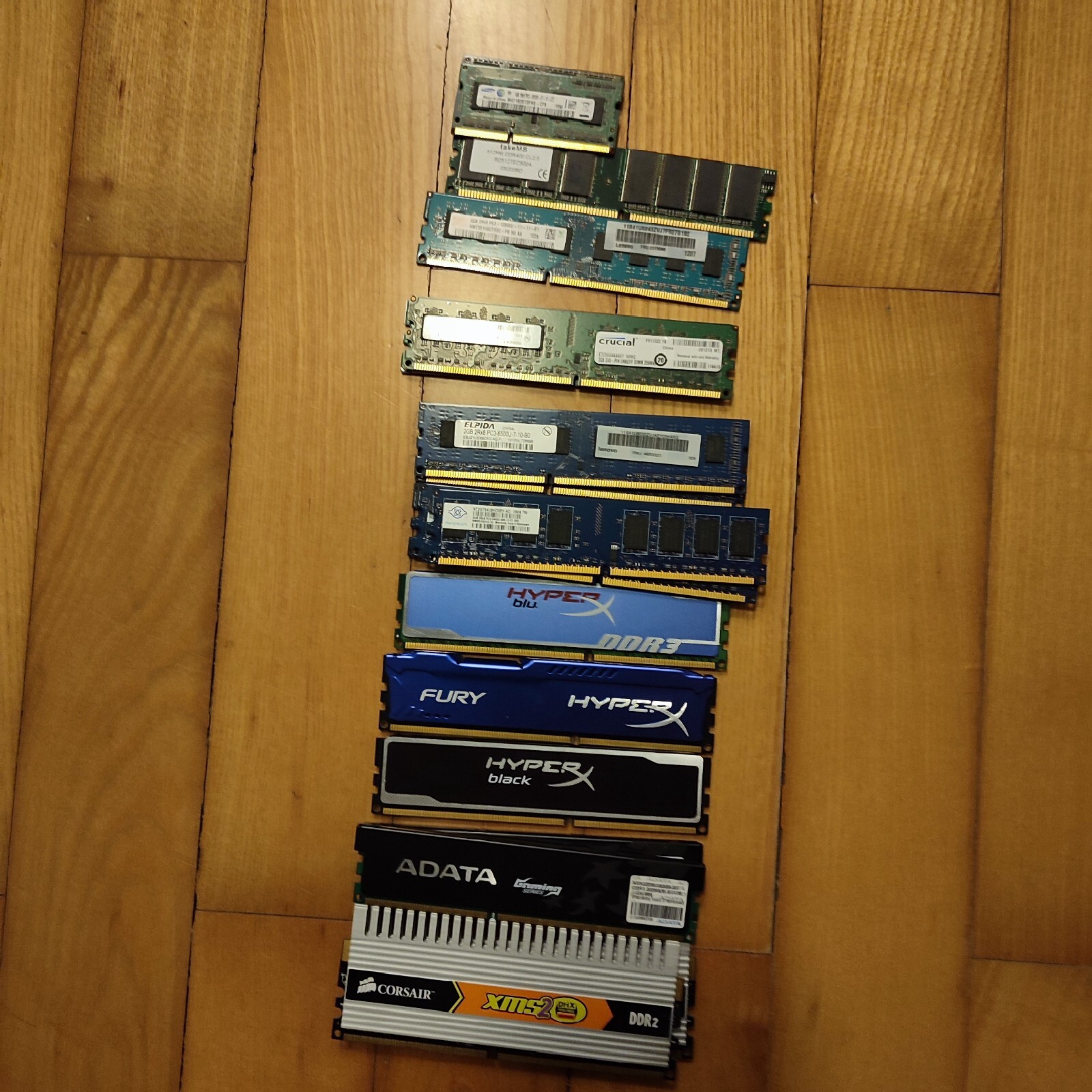 ASORTED  120+ sticks RAM Lot - DDR2/DDR3/ddr4 (Up to 8GB) 200GB+