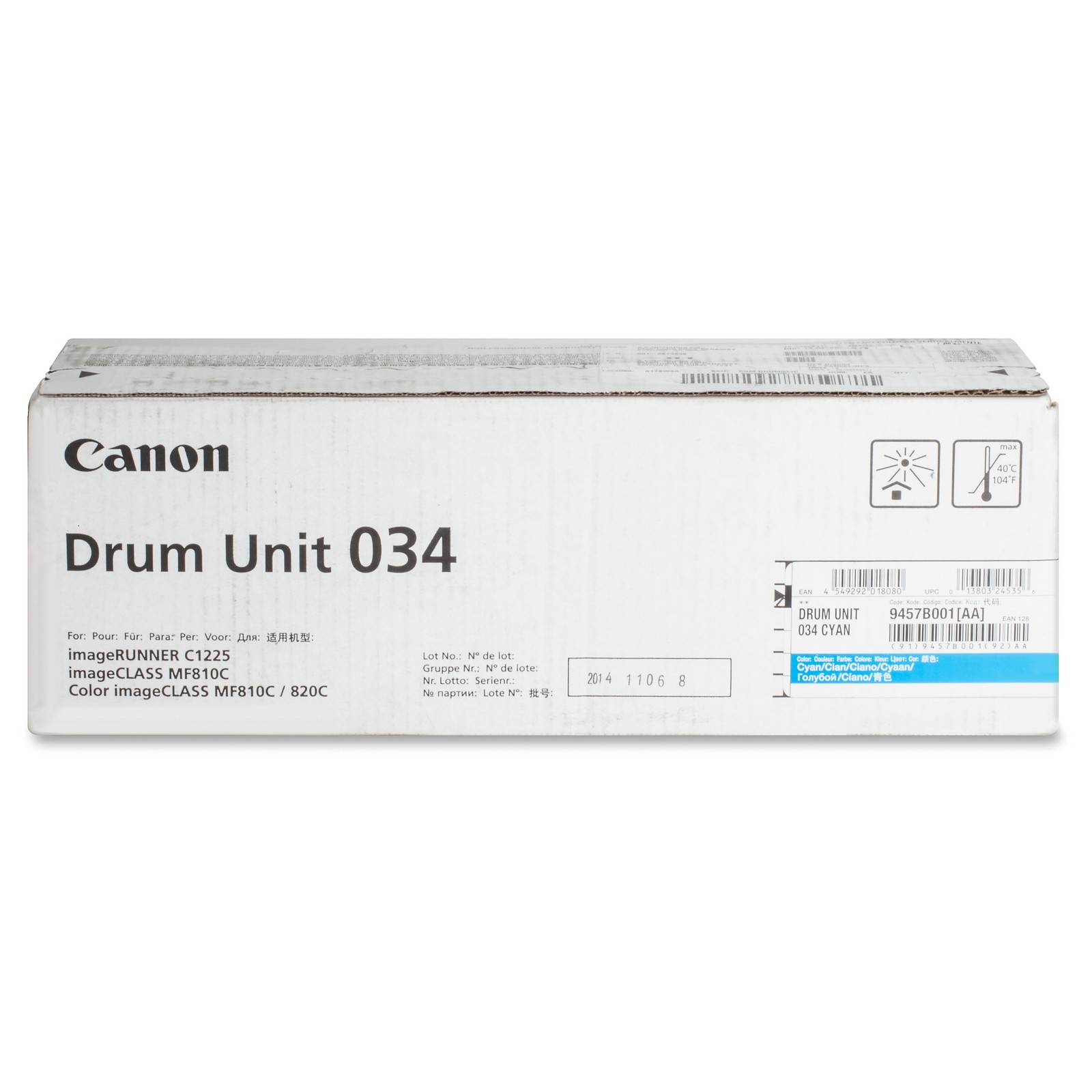 Canon Drum034 Drum Unit - 34000 Page - 1 Pack (9457b001)