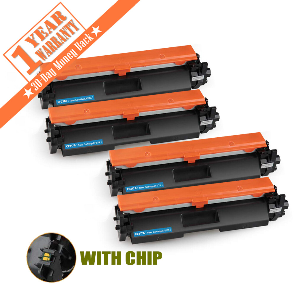 4pk CF217A BK Toner Cartridge Compatible HP LaserJet M102 M130fn M130fw M130nw