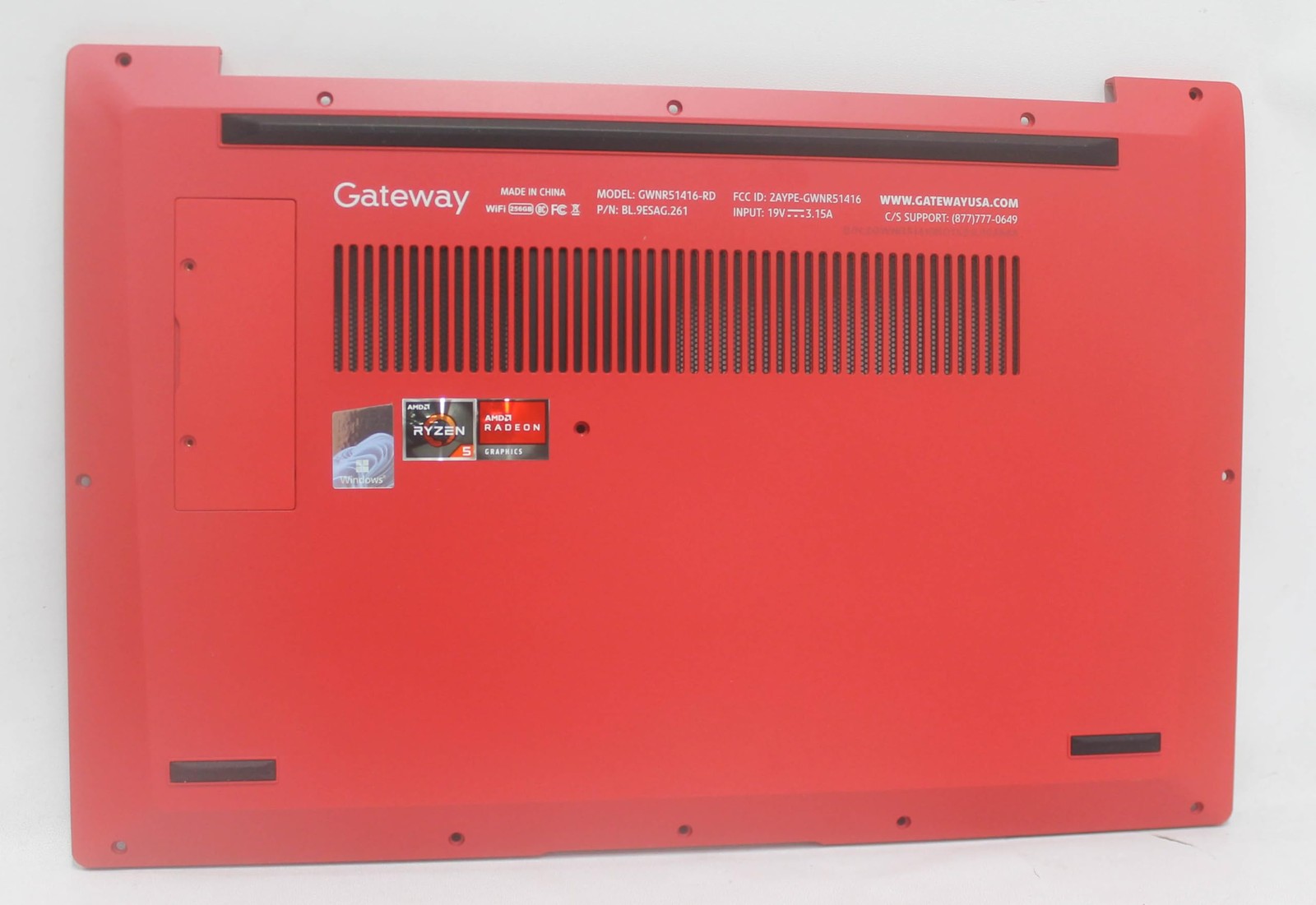 GWNR51416-RD-BASE Gateway Bottom Base Cover Red Gwnr51416-Rd "GRADE A"