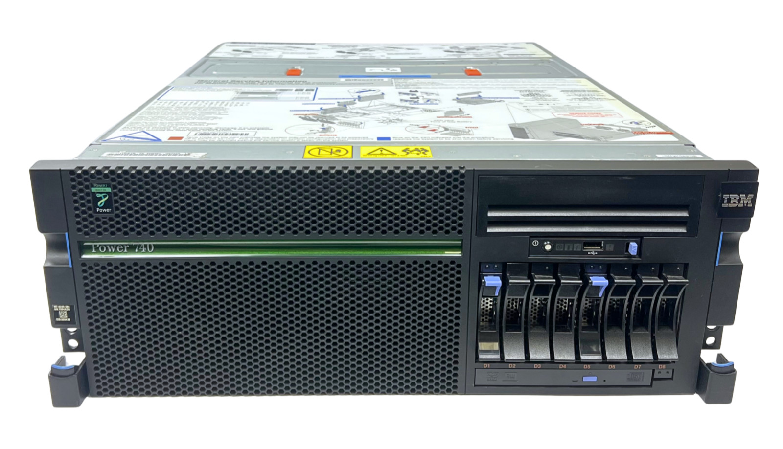 IBM Power 740 Server 8205-E6C - 2x 8C 3.55GHz, 128GB, 2x 146GB HDD, 2x 1725W PSU